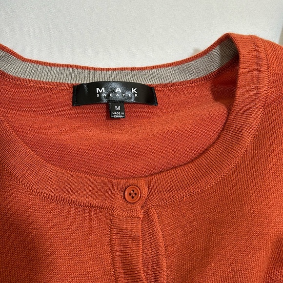 MAK SWEATER WOMEN SWEATER ELBOW SLEEVE SIZE MD - Picture 4 of 8